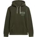 Superdry Superdrytil mænd. M2013700A Machined Goods Workwear hættetrøje grøn (M), Casual, Bomuld, Bæredygtig