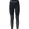 Nike Pro-leggings med mesh-paneler i fuld længde og mellemhøj talje til kvinder - sort
