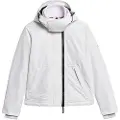 Superdry Superdrytil kvinder. W5011747A Mountain windbreaker-jakke med hætte, hvid (M), Casual, Genanvendt polister, Bæredygtig