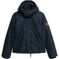 Superdry Superdrytil kvinder. W5011747A Mountain windbreaker-jakke med hætte marineblå (S), Casual, Genanvendt polister, Bæredygtig