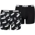 Puma Everyday Logo Boxers Youth (2-pack), Clothing, Black, 12