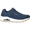 SKECHERS Skecherstil mænd. 52458 Uno Stand On Air sko blå (46), Fast, 3-5 cm, Casual, Sport, Multisport