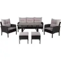 Venture Home - Loungesæt Knock - Sort - Loungemøbler - - Homeroom