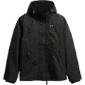 Superdry Superdrytil mænd. M5012100A Windbreaker-jakke, sort (L), Casual, Polyester