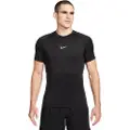 Nike Kortærmet, tætsiddende Pro Dri-FIT-trøje til mænd - sort