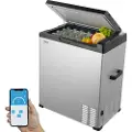 Vevor Bilkøleskab, 12 Volt Bilkøleskab, 70 L Bærbar Fryser med Enkelt Zone, Justerbart Temperaturområde -4℉-68℉, 12/24V DC og 100-240V AC Kompressorkøler til Udendørs, Camping, RV