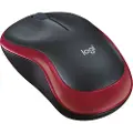 Logitech M185 Wireless - Mus - Optisk - 3 knapper - Rød