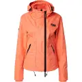 Superdry Superdrytil kvinder. W5011850A Vindjakke med hætte Mountain coral (XS), Casual, Polyester, Koralfarvet