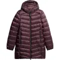 Superdry Superdrytil kvinder. W5011719A Quiltet jakke med hætte Fuji Mid lilla (S), Casual, Polyester