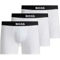 Hugo Boss BOSStil mænd. 50544272 Pakke 3 Boxershorts En hvid (XXL), Afslappet, Bomuld
