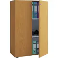 VCM - Kontorskab Lona Xl med hængslede døre - Beige - Hylder & opbevaring - - Homeroom