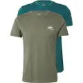 Alpha industries Basic Small Logo T-shirt Med Korte ærmer 2 Enheder