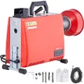 Vevor afløbsrensermaskine 66FT x 5/8" 250W kloak slangesnegl manuel fremføring
