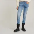 G-Star G-Startil kvinder. D02153-8968-8436 Jeans Midge Saddle Mid Straight (28/30), Blå, Casual, Bomuld, Denim