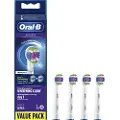 Oral-B Tandbørstehoveder 3D Hvid Børstehoveder, 4 stk.