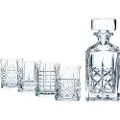 Nachtmann Whiskyglas og en whiskykaraffel i et sæt HIGHLAND, sæt med 5 stk, Nachtmann