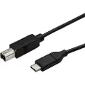 StarTech.com USB C to USB B Printer Cable - M/M - USB 2.0 - USB-C cable - 3 m