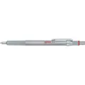 Rotring 600 kuglepen | Mellempunkt | Sort blæk | Sølv metal tønde med skridsikker knurled greb | Genopfyldning