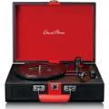 Lenco TT-110 Suitcase Turntable with BT and Built-In Speakers Black