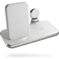 ZENS Aluminium 4 in 1 Stand Wireless Charger 45W USB PD white
