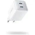 Anker Powerport Iii 40w 2xusb-c Hvid Hvid