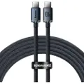 Baseus Crystal Shine USB-C / USB-C Kabel CAJY000701 - 2m - Sort