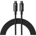 Baseus Tungsten Gold USB-C / USB-C-kabel - 3m, 240W - Sort