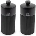 Peugeot Duo Line MP+MS 12cm mat sort+tragt i rustfrit stål