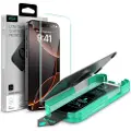 ESR iPhone 16 Pro Max ESR Armorite Skærmbeskyttelse Hærdet Glas - 9H, 0.3mm - Sort Kant