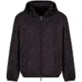 Armani Exchange AIX Armani Exchangetil mænd. XM000446AF13096FC013 Sort stofjakke med hætte og logo (XXL), Casual, Polyester