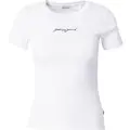 GUESS Gj Sl Cn Embro Slim Rib T-shirt Med Korte ærmer