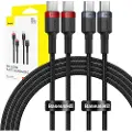 Baseus Cafule USB-C-kabel 100W 2m 2-pak med Power Delivery 2m - 2-pak
