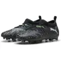 Puma FUTURE 8 MATCH FG/AG Football Boots Youth, Shoes, Black/Cool Light Gray/Green, 35