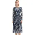 Tom Tailor Printed Mesh Langærmet Midi-kjole