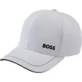 Hugo Boss BOSStil mænd. 50492716 Basic Cap hvid (OSFA), Casual, Bomuld
