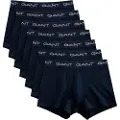 Gant Ganttil mænd. 900017003 Pakke med 7 marineblå boxershorts (S), Afslappet, Bomuld