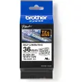 Brother Tape 36mm Tze-sl261 Selvlamineret Sort/hvid