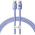 Baseus Crystal Shine USB-C / USB-C Kabel CAJY000705 - 2m - Lilla