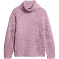 Superdry Superdrytil kvinder. W6110582A Brushed Rib Slouch Sweater pink (S/M), Casual, Akryl