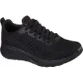 SKECHERS Skecherstil kvinder. 117209 Træningssko Bobs Squad Chaos sort (39), Stof, Fast, Blonder, Sport