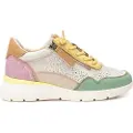 Carmela Carmelatil kvinder. 16227406-AQUA Træningssko i læder 162274 multicolour (37), Fast, Blonder, Lynlås, Casual, Flerfarvet