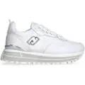 Liu Jo Liu Jotil kvinder. BA5013PX60201111 Træningssko i læder og mesh med hvid platform (38), 3-5 cm, Blonder, Casual