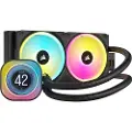 Corsair Icue Link H100i Lcd Aio Væskekøler Sort