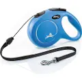 Flexi Rolleline Classic - Cord Leash - Blå - M - 8 meter