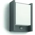 Philips Arbour udendørs væglampe med sensor, LED 6W, antracit