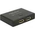 DeLOCK Displayport 2 - 1 Switch bidirectional 4K 60 Hz