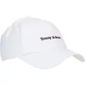 Tommy Hilfiger Tommy Hilfigertil mænd. AM0AM11341 Sportskasket hvid (OSFA), Casual, Økologisk bomuld, Bæredygtig