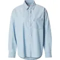 Levi's Levi'stil kvinder. 001HM-0000 Harlie Boyfriend skjorte blå (XS), Casual, Bomuld, Lange ærmer