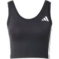 Adidas Train Essentials 3 Stripes Crop ærmeløs T-shirt