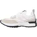 Pepe Jeans Pepe Jeanstil kvinder. PLS60005 Lucky Print Læder Sneakers hvid (40), 1-3 cm, Blonder, Casual
